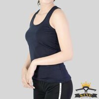 Áo 3 lỗ nữ KING Áo ba lỗ nữ vải dày cao cấp U01 - Xanh đen - L  50-55kg  >1m65
