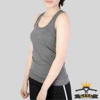 Áo 3 lỗ nữ KING Áo ba lỗ nữ vải dày cao cấp U01 - Xám - 2XL 60-65kg  >1m65