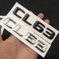 Ao ABS Đen 3d Chrome Chữ Cho Xe Dán Mercedes CL63 AMG W216 C216 Benz Phía Sau Thân Xe Biểu Tượng Huy Hiệu Logo Chữ Phụ Kiện