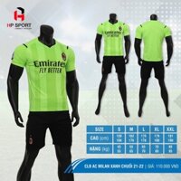 Áo AC Milan 2021 Xanh Chuối | Áo đá banh AC Milan Xanh Chuối
