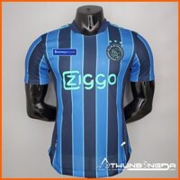 Áo Ajax sọc xanh đen sân khách 2021/2022, 2021/22 Bản PLAYER Issue Body fit cao cấp (Thái Lan)