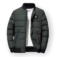 Áo Ấm Nam, Áo Khoác Phao Kiểu Bomber Dây Khóa Kéo Thêu Logo 07 hot trend TM