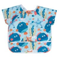 Áo ăn dặm chống thấm tay ngắn Bebear (Xanh, BD8646, size M)