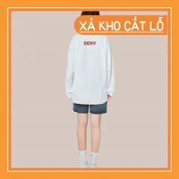 ao Áo thun tay dài form rộng unisex màu trắng DKMV LS Jersey - White nu