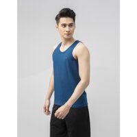Áo Ba Lỗ Aristino Dáng ôm ATT011s1 Xanh Tím Than Cotton Mềm Mát