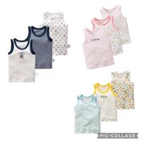 Áo Ba Lỗ Be' Trai, Be' Gai' Cotton Lưới/ Thun Soi Tre Cực Mát Set 3 áo