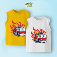 Áo ba lỗ cho bé trai, áo thun ba lỗ chất COTTON co giãn, mềm mịn, thoáng mát cho bé mặc ở nhà đi học đi chơi