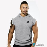 Áo ba lỗ có nón hoodie tank Better Bodies A345 (xám)