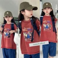 Áo ba lỗ hoạt hình trẻ em chất cotton cao cấp, áo sát nách cho bé trai bé gái 4 -10 tuổi phong cách Hàn Quốc