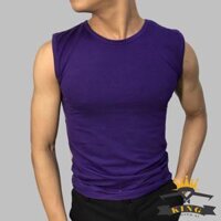 Áo ba lỗ nam áo sát nách nam tanktop ôm body đi chơi tập gym đều được co giãn tốt U08 - Tím - 2XL 65 - 72kg 1m70