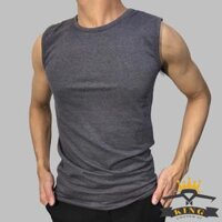 Áo ba lỗ nam áo sát nách nam tanktop ôm body đi chơi tập gym đều được co giãn tốt U08 - Xám - L 52 - 58kg 1m70