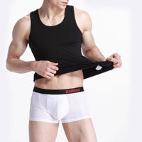 Áo Ba Lỗ Nam Cổ Tròn Cao Cấp Vải Dày Dặn, Chắc Chắn, Đường Chỉ Đẹp, Không Nhìn Xuyên Thấu SZone SA465 - L - Đen