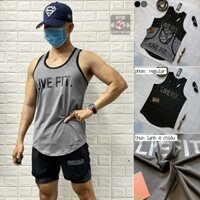 Áo ba lỗ nam thể thao tank tập gym nam phom đẹp thoáng mát stringer LVFT thun lạnh 4 chiều ( ảnh video thực tế )