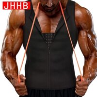 Áo Ba Lỗ Neoprene 2 Trong 1 Khóa Kéo Có Thể Điều Chỉnh Hỗ Trợ Luyện Tập Thể Hình Cho Nam