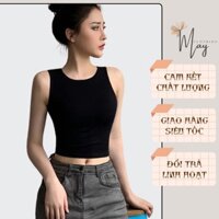 Áo ba lỗ nữ chất borib CAO CẤP co giãn tốt áo tank top thể thao bigsize MAY206A