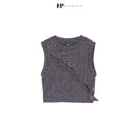 Áo Ba lỗ Nữ JP FASHION Fit Body, Áo Croptop Nữ Tay Ngắn Cổ Tròn Chất Thun Ôm 10211280