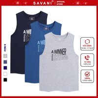 Áo ba lỗ sát nách nam SAVANI cotton mềm mịn thấm hút co giãn tốt MTT001/MTT003