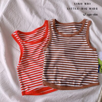 áo ba lỗ sọc , dáng croptop cho bé siêu to co dãn mềm mịn , áo quảng châu cao cấp 3950