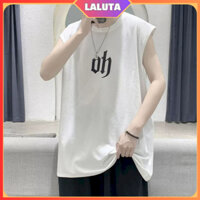 Áo ba lỗ tanktop form rộng nam nữ unisex vải cottn dày dặn mềm mịn thoáng mát LALUTA Áo thun 3 lỗ thể thao gym đẹp BL04