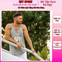 Áo ba lỗ tập gym nam, Áo ba lỗ nam thể thao tập gym, vải co giãn thoáng mát, thấm hút mồ hôi SKY-I13