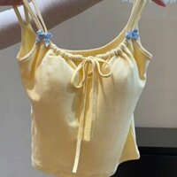 Áo ba lỗ thắt nơ lưng đẹp kiểu Mỹ, áo hai dây che da thịt, đệm ngực sang trọng, áo hot girl mùa hè Kiểu Hot Girl MSGU