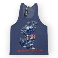 Áo ba lỗ thể thao nam thun lạnh 4 chiều thoáng mát, form ôm body DOGYMSHOP - MÀU XÁM - M dưới 64kg dưới 1m65