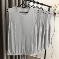 Áo Ba Lỗ Thể Thao Thun Lạnh Thấm Hút Thoáng Mát Áo Sát Nách Cho Nam và Nữ - Màu Ghi - M