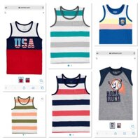 Áo ba lỗ xuất dư bé trai-2 chiếc