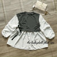 áo baby doll sọc