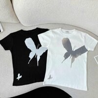 Áo Baby Tee ôm Body cho nữ chất co giãn hình bướm 643