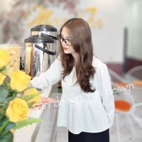 Áo babydoll tay bèo buộc nơ sau lưng Sora House ,phong cách Hàn Quốc