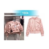 Áo bambo cho bé lụa hồng