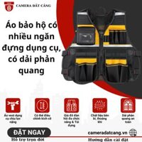 Áo bảo hộ có nhiều ngăn đựng dụng cụ thiết bị, bộ đai đeo đựng dụng cụ tháo lắp nhanh