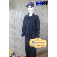 Áo Bảo Hộ Liền Quần Màu Xanh Đen kaki