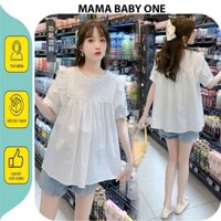 ÁO bầu baby doll thết kế bánh bèo tiểu thư vải mềm mát mặc đi làm đi chơi xinh xắn mùa hè X292