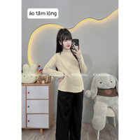 áo bầu MOMMY, áo giữ nhiệt tăm lông mềm mại 2 màu dễ mặc xinh xắn
