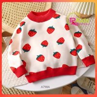 Áo bé gái Áo Len Lót Nỉ Nhiều Màu với chất liệu vải mềm mịn chọn lọc siêu dễ thương cute cho bé yêu