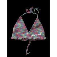 Áo bikini len móc viền bèo