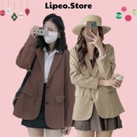 Áo Blazer 2 lớp phong cách Hàn Quốc, Áo Blazer nữ dài tay