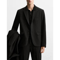 Áo blazer nam cao cấp, áo khoác blazer màu đen sang trọng nam tính