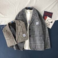 Áo Blazer Nam Caro,Form Rộng, Áo Khoác Dài Tay Thời Trang Nam Phong Cách Hàn Quốc BZ02/BZ09