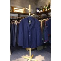 Áo Blazer Nam unisex vải nhung Xanh Đen (Hàng Si Nhật) 1B2101