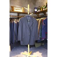 Áo Blazer Nam unisex vải nhung Xám sọc (Hàng Si Nhật) 1B2108