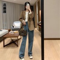 Áo blazer nữ Áo vest dáng rộng 2 lớp