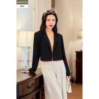 Áo blazer nữ croptop Cardina Áo vest nữ dài tay khoác ngoài dáng ngắn from trẻ trung 3AVD01