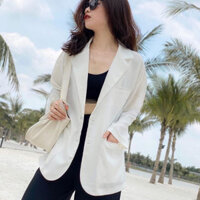 áo blazer nữ dáng suông, áo khoác vest nữ hàn quốc vải cao cấp