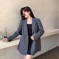 Áo Blazer Nữ Form Roộng Dài Tay Hàng QC  Form Rộng Mẫu Mới 2024