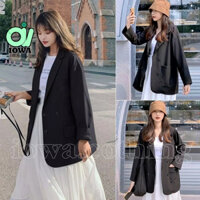 Áo BLAZER TRƠN 4 Cúc Tay Dài BL01, Áo Vest Nữ Mẫu Mới Khoác Ngoài Phong Cách Hàn Quốc Thời Trang IOWA
