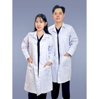 Áo Blouse Dài Tay, Màu Trắng Kaki Pangrim Cho Bác Sĩ Nam