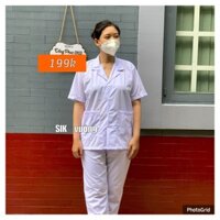 Áo Blouse Nam Nữ Dáng Ngắn, Điều Dưỡng - Áo Y Tá Nhà Thuốc